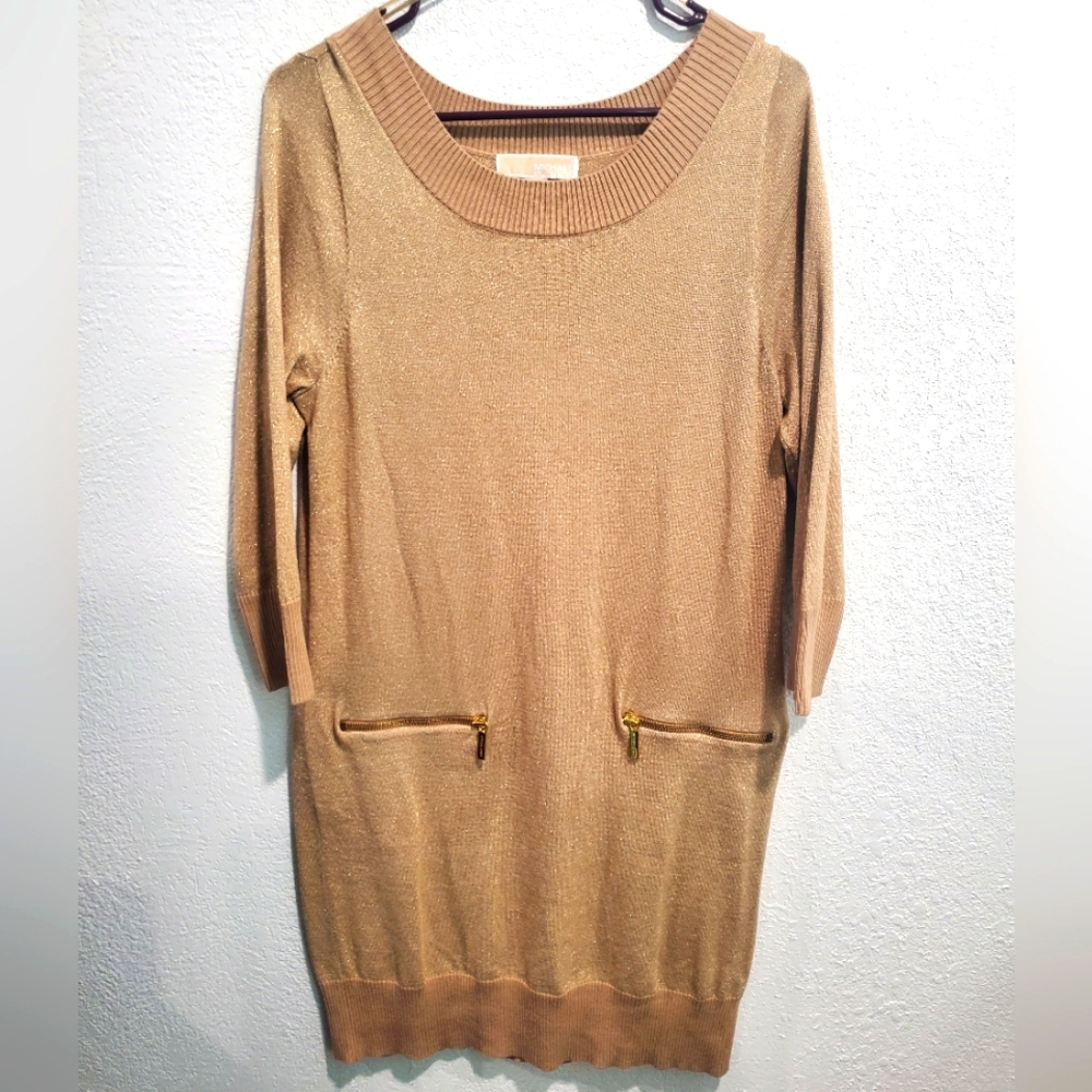 Gold L MK Dress